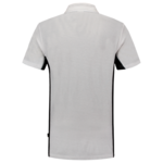 Polo Tricorp Bicolor Borstzak White-D.Grey