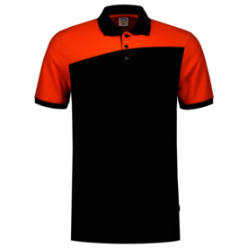 Polo Tricorp Bicolor Naden Black-Orange
