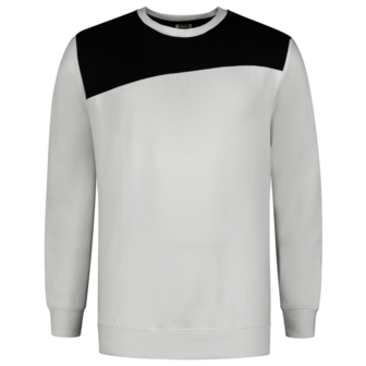 Sweater Tricorp Bicolor Naden White-D.Grey