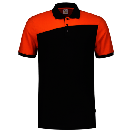 Polo Tricorp Bicolor Naden Black-Orange