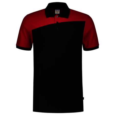 Polo Tricorp Bicolor Naden Black-Red