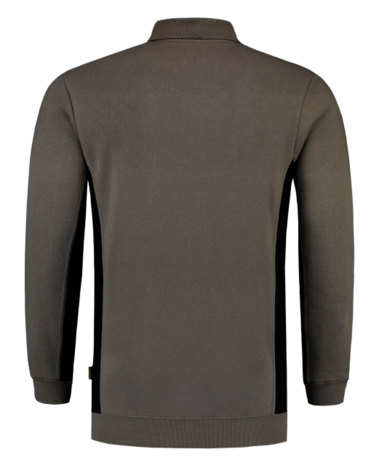 Polosweater Tricorp Bicolor borstzak Grey-Black