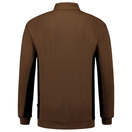 Polosweater Tricorp Bicolor borstzak Khaki-Black