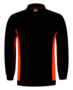 Polosweater Tricorp Bicolor borstzak Black-Orange