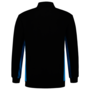 Polosweater Tricorp Bicolor borstzak Black-Turqouise