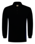 Polosweater Tricorp Bicolor borstzak Navy-Royalblue